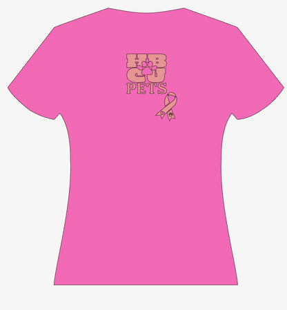 LIMITED EDITION: HBCU Pets PINKTOBER Pet or human t-shirt- pink/pink