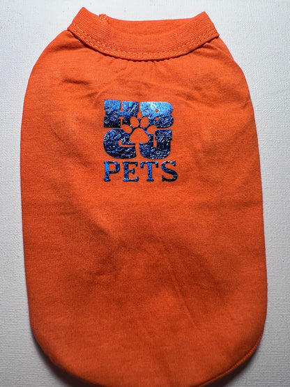 HBCU Colorway Pet t-shirt- Orange & Blue