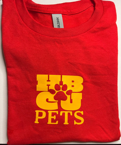 HBCU Colorway Pet & Human t-shirt- Crimson & Gold