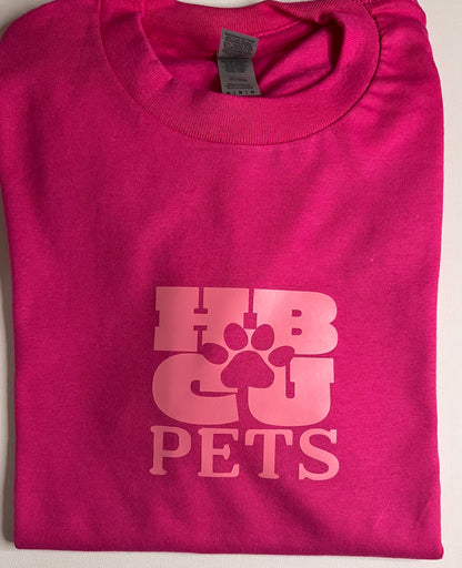 LIMITED EDITION: HBCU Pets PINKTOBER Pet or human t-shirt- pink/pink